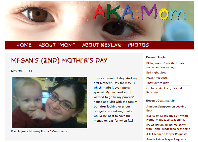 image of a website with a child looking at the screen