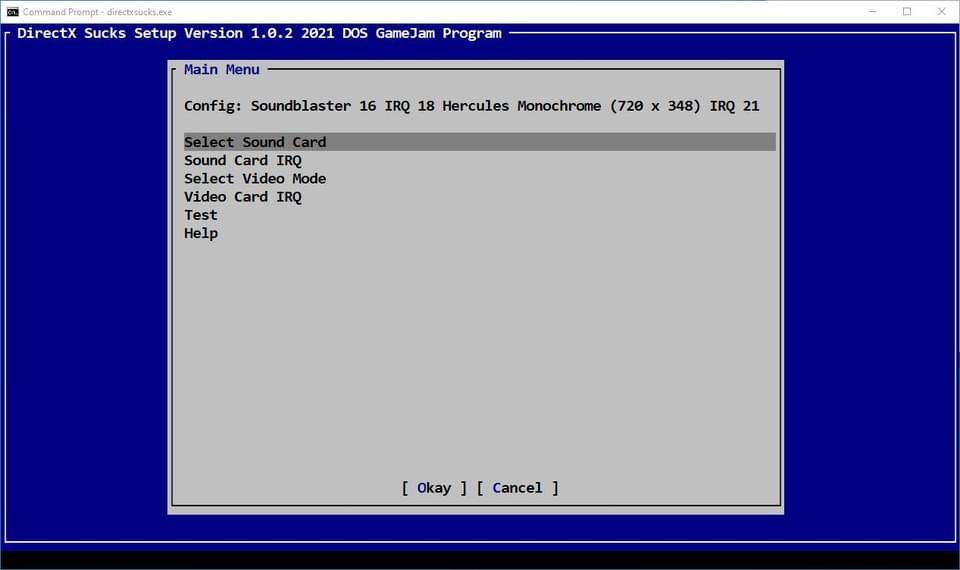 Screenshot of DirectXSucks